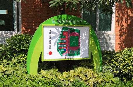 学校花草宣传栏设计制作